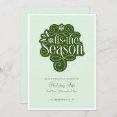 T'Es is het Season Mint Green kerstfeest Kaart (Voorkant / Achterkant)