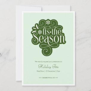 T'Es is het Season Mint Green kerstfeest Kaart