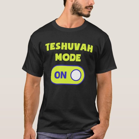 Teshuvah-stand op joodse holiday Rosh Hashana T-shirt (Voorkant)