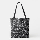 Tesimart | Samenstelling Notitieboek Design Canvas Tote Bag (Achterkant)