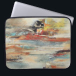 Tesiturno Laptop Sleeve<br><div class="desc">Tesiturno I van Gabriela Villarreal. De gemuteerde lijnen in diverse kleuren zijn overlapt om dit unieke ontwerp te creëer.</div>