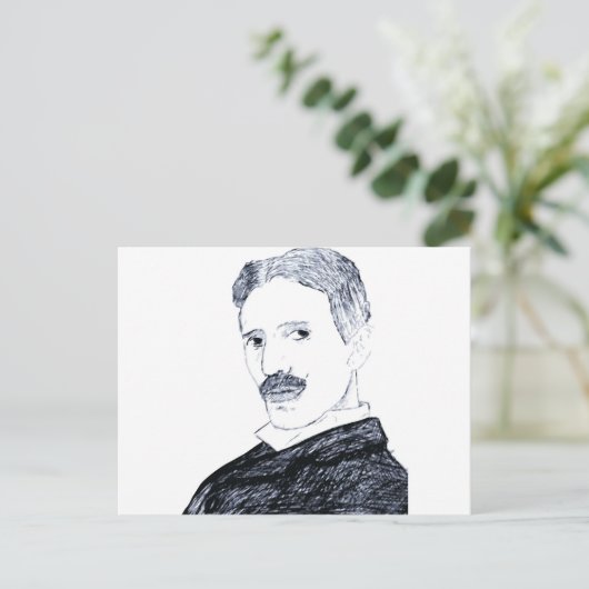 Tesla Briefkaart (Staand voorkant)