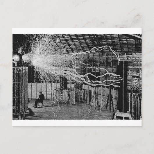 tesla briefkaart (Voorkant)