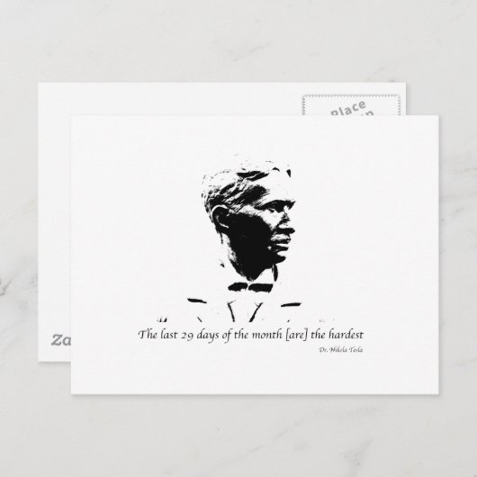 Tesla Briefkaart (Voorkant / Achterkant)