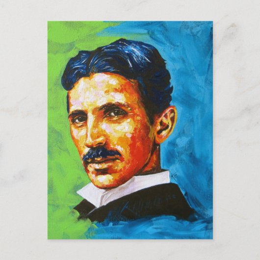 Tesla Briefkaart (Voorkant)