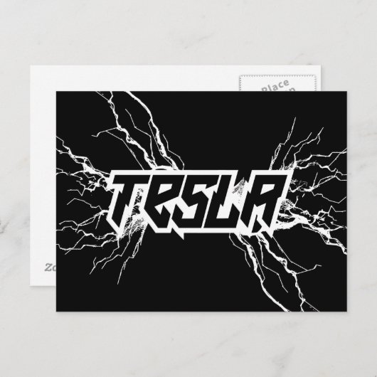 Tesla Briefkaart (Voorkant / Achterkant)