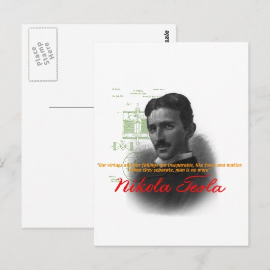 Tesla Briefkaart (Voorkant / Achterkant)