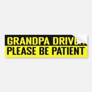 tesla bumper Opa bestuurder alstublieft geduld Sti Bumpersticker