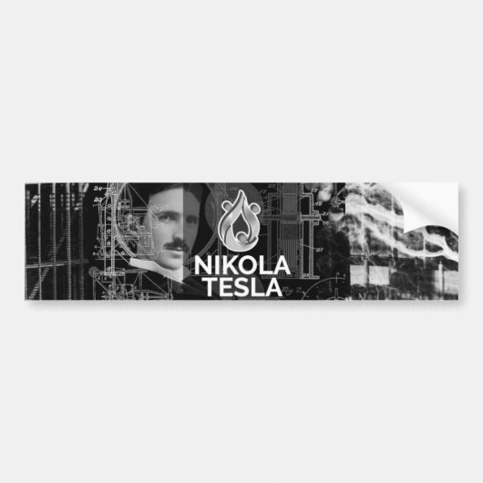 Tesla Bumpersticker (Voorkant)