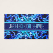 Tesla Coil Lightning Electricia Home Automation Visitekaartje (Voorkant)