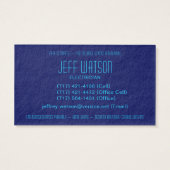 Tesla Coil Lightning Electricia Home Automation Visitekaartje (Achterkant)