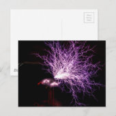 Tesla Coil Plasma Briefkaart (Voorkant / Achterkant)