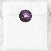 Tesla Coil Plasma Ronde Sticker (Tas)