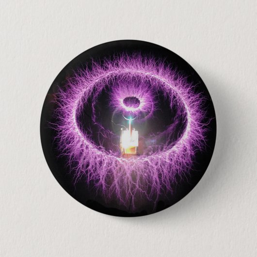 Tesla Coil Ronde Button 5,7 Cm (Voorkant)
