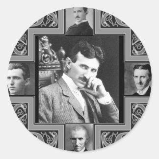 Tesla Coil Ronde Sticker