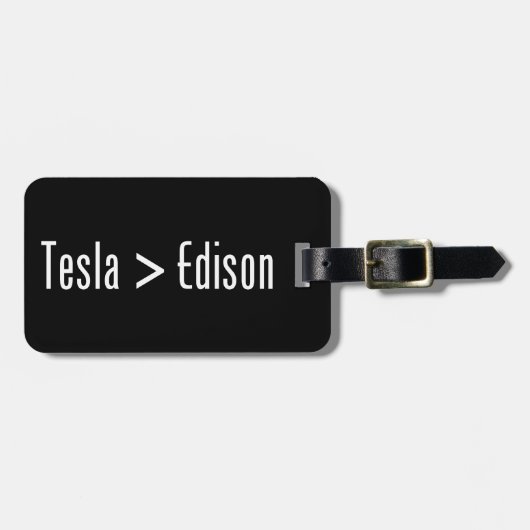 Tesla > Edison Bagagelabel (Voorkant horizontaal)