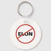 Tesla - Eenvoudige ANTI ELON Sleutelhanger (Achterkant)