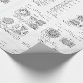 Tesla Elecro-Magnet Motor Patent US381968 p 1-4 Cadeaupapier (Hoek)