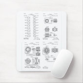 Tesla Elecro-Magnet Motor Patent US381968 p 1-4 Muismat (Met muis)