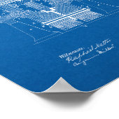 Tesla Electric Circuit Controller Patent - Bluepri Poster (Hoek)