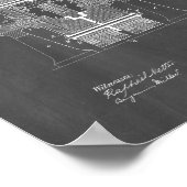 Tesla Electric Circuit Controller Patent - Chalkbo Poster (Hoek)