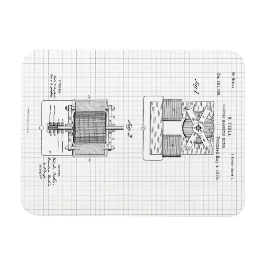  Tesla Electro Magnetic Motor Patent Magneet (Horizontaal)
