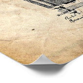 Tesla Electro Motor Patent Poster (Hoek)