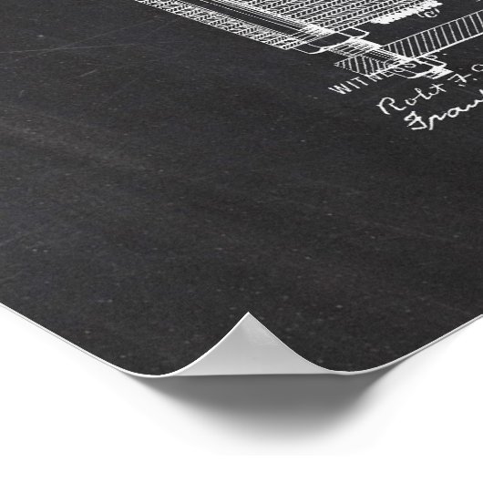 Tesla Electro Motor Patent Poster (Hoek)