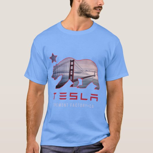 Tesla Fremont-fabriek T-shirt (Voorkant)