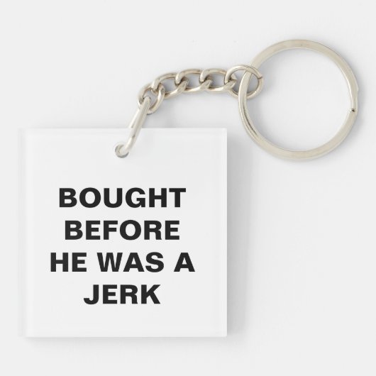 Tesla - Gekocht voor hij een eikel was Sleutelhanger (Achterkant)