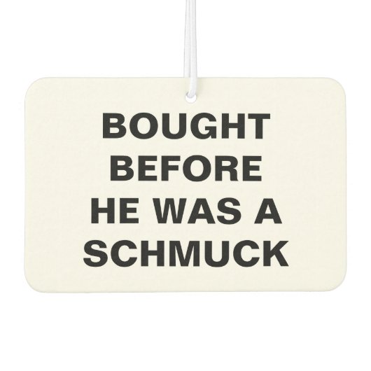 Tesla - Gekocht voor hij een Schmuck was Luchtverfrisser (Voorkant)