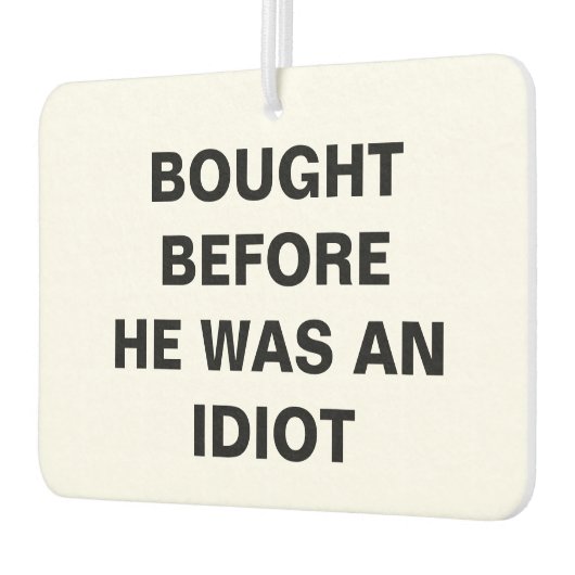 Tesla - gekocht voordat hij een idioot was luchtverfrisser (Links)