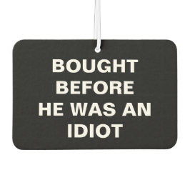 Tesla - gekocht voordat hij een idioot was - zwart luchtverfrisser