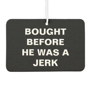 Tesla - Gekocht Voordat Hij Een Jerk Was - Zwart Luchtverfrisser