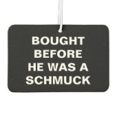 Tesla - Gekocht Voordat Hij Een Schmuck Was - Zwar Luchtverfrisser (Achterkant)