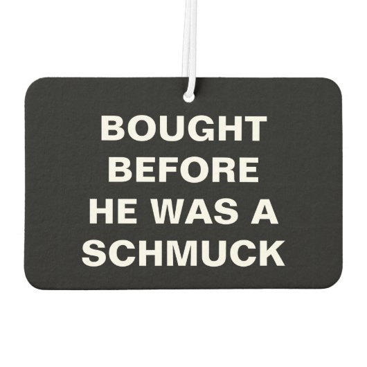 Tesla - Gekocht Voordat Hij Een Schmuck Was - Zwar Luchtverfrisser (Achterkant)