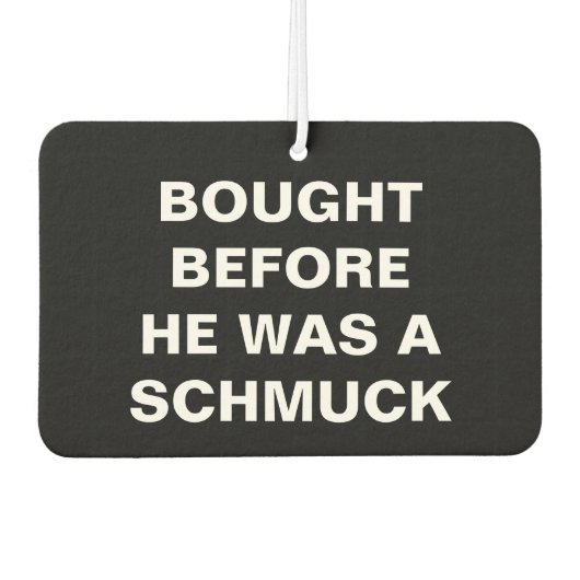 Tesla - Gekocht Voordat Hij Een Schmuck Was - Zwar Luchtverfrisser (Voorkant)