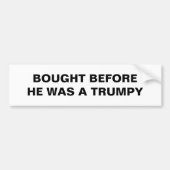 Tesla - gekocht voordat hij een trompet was bumpersticker (Voorkant)