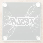 Tesla Glazen Onderzetter (Achterkant)