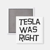 Tesla had gelijk magneet (Voorkant / Achterkant)