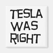 Tesla had gelijk magneet (Voorkant)