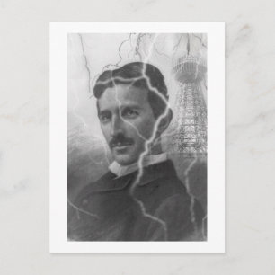 Tesla, het bliksemMan Briefkaart