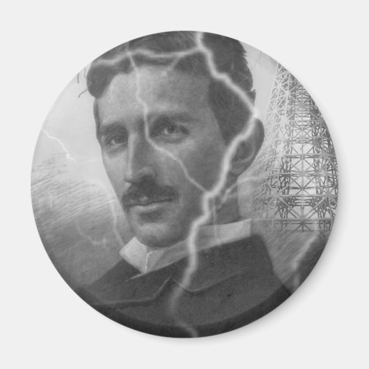Tesla, het bliksemMan Magneet (Voorkant)