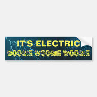 Tesla "Het is een elektrische Boogie Boogie Woogie Bumpersticker