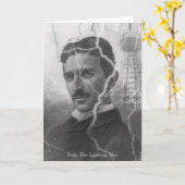 Tesla, het Man van de Bliksem Kaart (Gele Bloem)