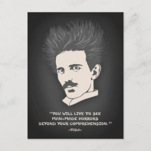 Tesla - Horror Briefkaart