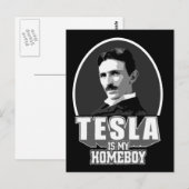 Tesla is mijn thuisjongen briefkaart (Voorkant / Achterkant)