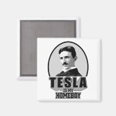 Tesla is mijn thuisjongen magneet (Voorkant / Achterkant)