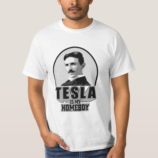Tesla is mijn thuisjongen t-shirt (Voorkant)