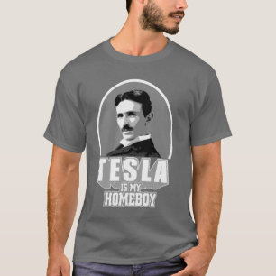 Tesla is mijn thuisjongen t-shirt